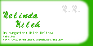 melinda mileh business card